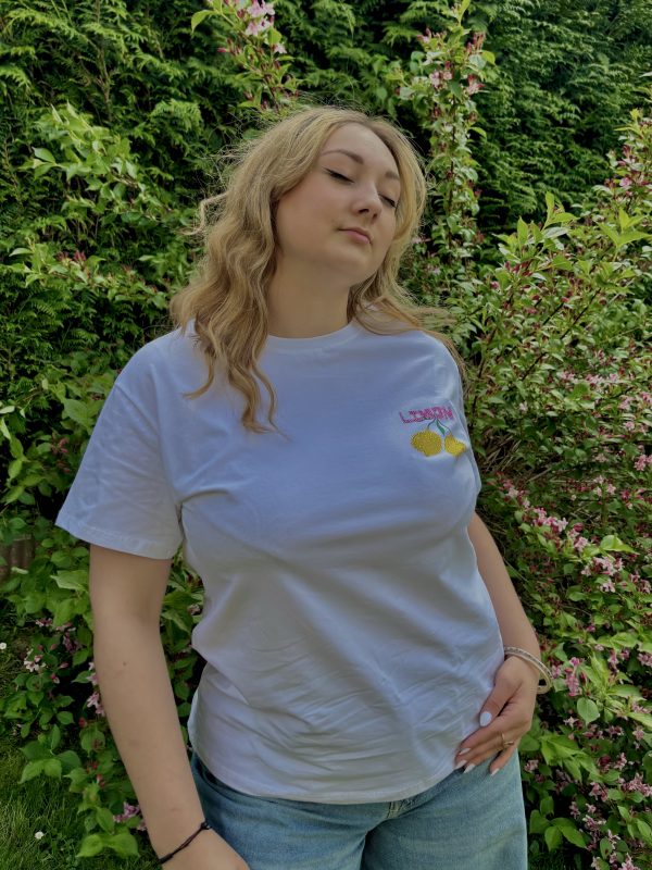 T-shirt blanc "Lemon"