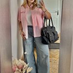 Chemise rayée rose "St Tropez"