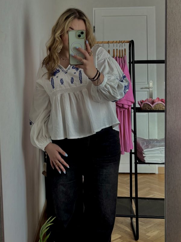 Blouse brodée "Garance"