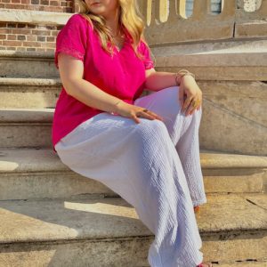 Blouse fuchsia "Jade"