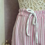 Pantalon rayé rose "Lewis"