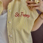 Chemise rayée jaune "St Tropez"