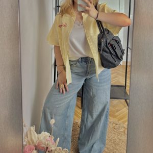 Chemise rayée jaune "St Tropez"
