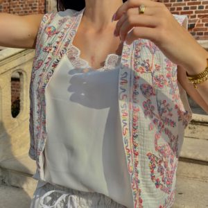 Gilet brodé "Tutti Fruity"