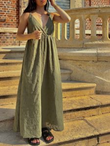 Robe kaki "Léonie"