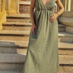 Robe kaki "Léonie"