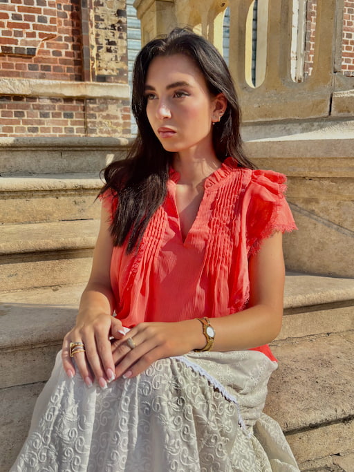 Blouse à volants "Léa"